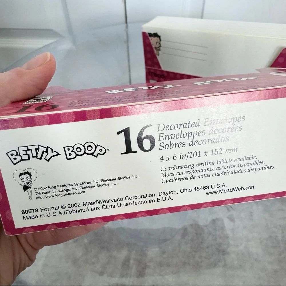 NEW Vintage Betty Boop Polka Dot Envelopes